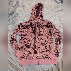 Lularoe M Cozy Velour Bethany Zip-up